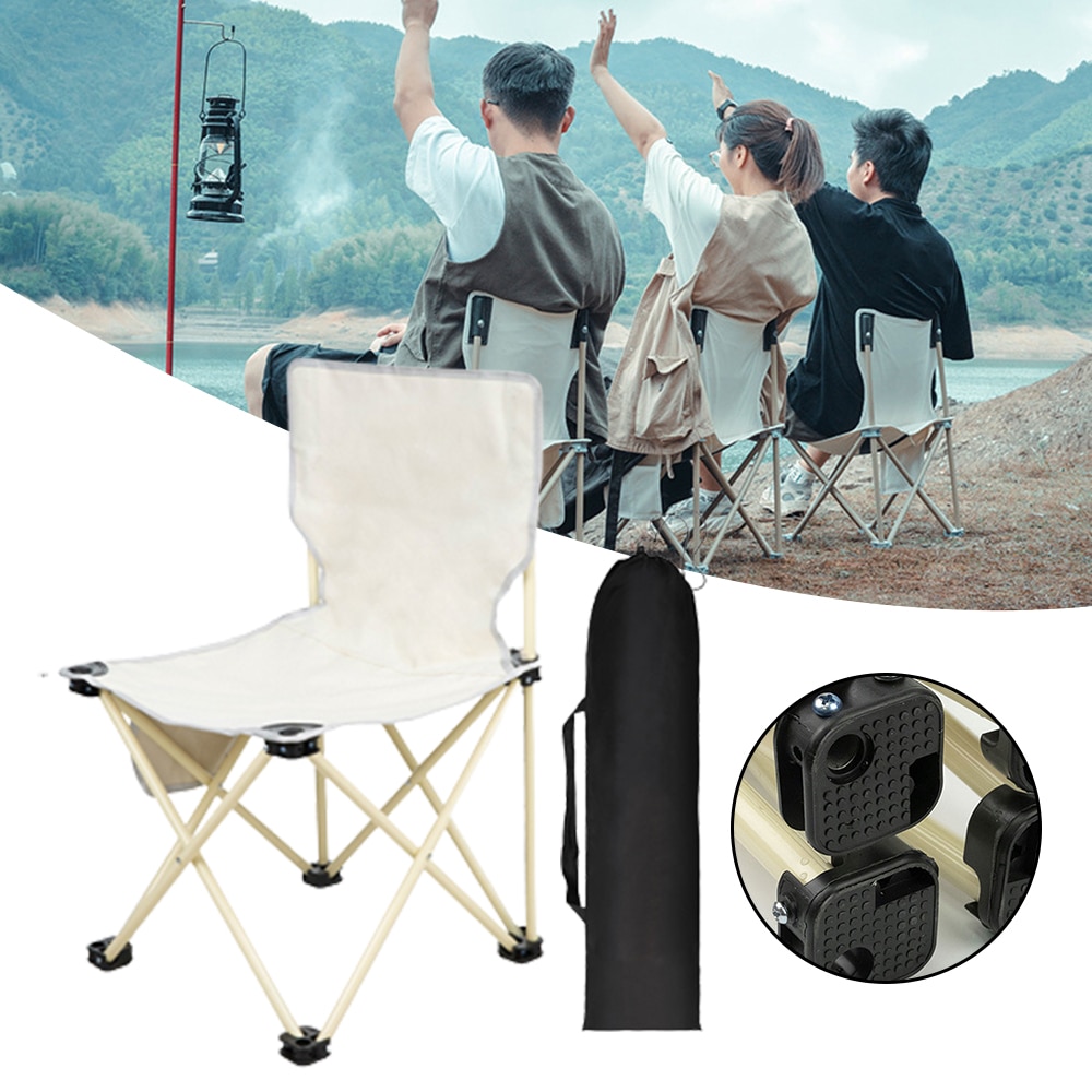접이식 캠핑 의자, 휴대용 소형 여행 의자, 야외용 접을 수 있는 의자, 스테인레스 스틸, 경량 내마모성, 1 개